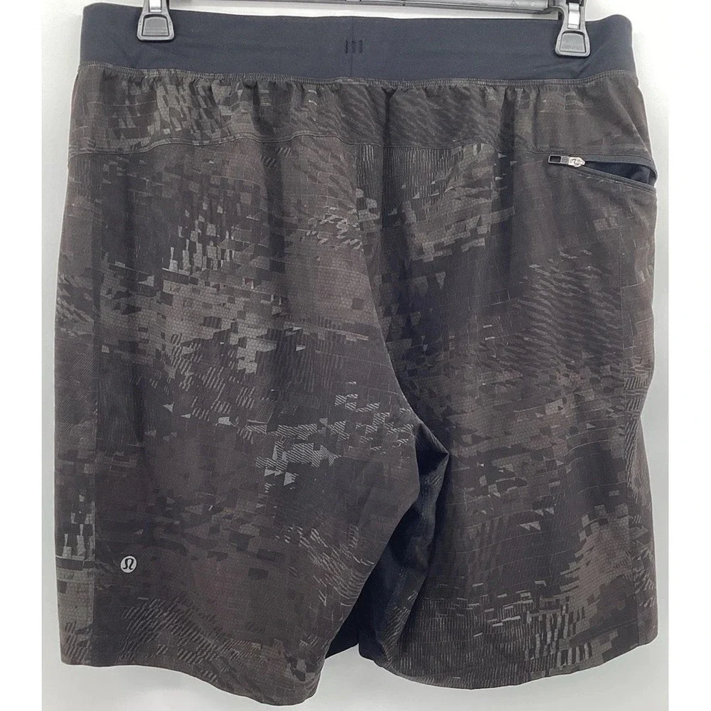 Lululemon Shorts Mens XL Black Lined Running Gym Athletic Pace Breaker 7